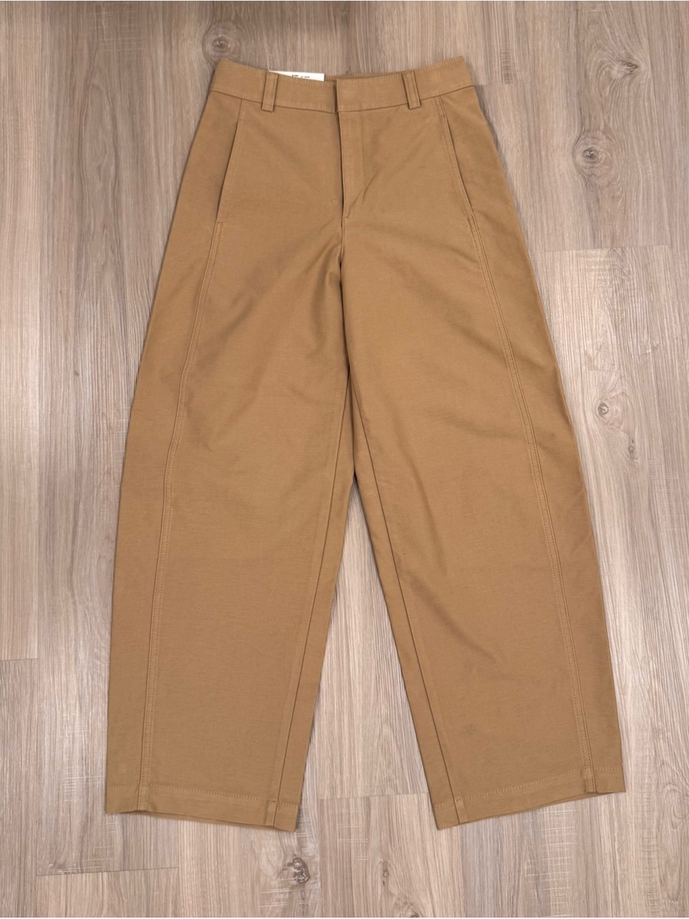 Uniqlo jersey barrel pants — Tan